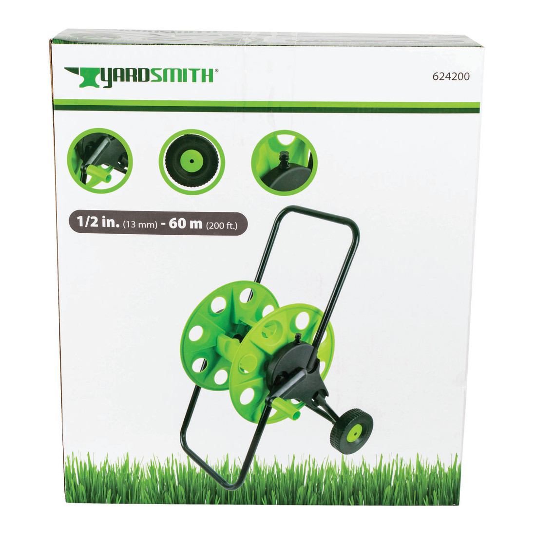 Enrolador de Mangueiras Yardsmith com Rodinhas Enrolador de Mangueiras Yardsmith com Rodinhas