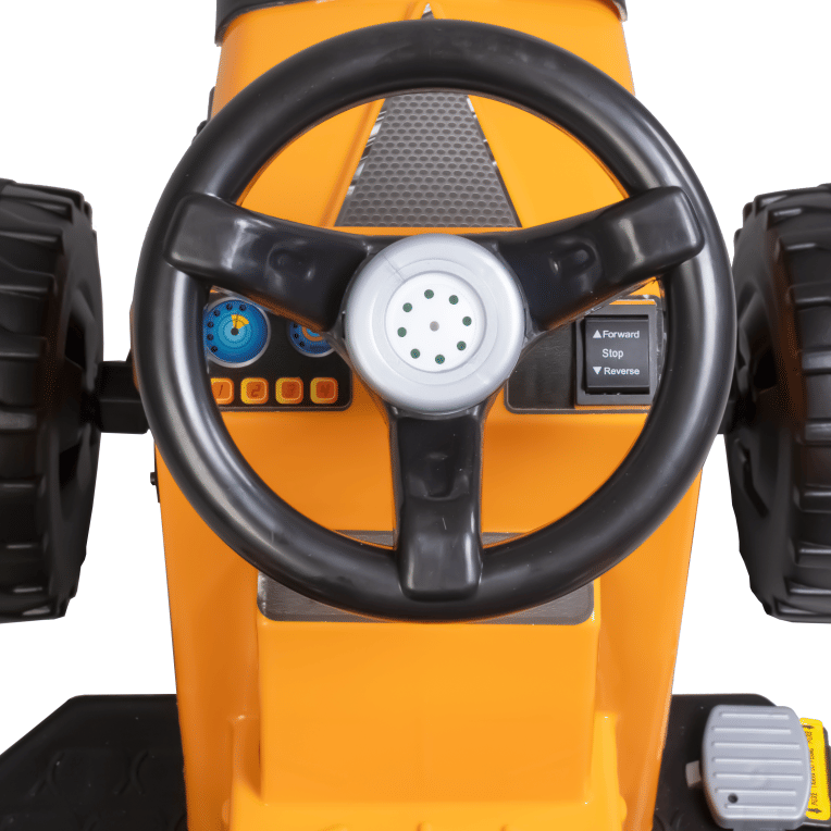 Trator Country Amarelo 6v com caçamba