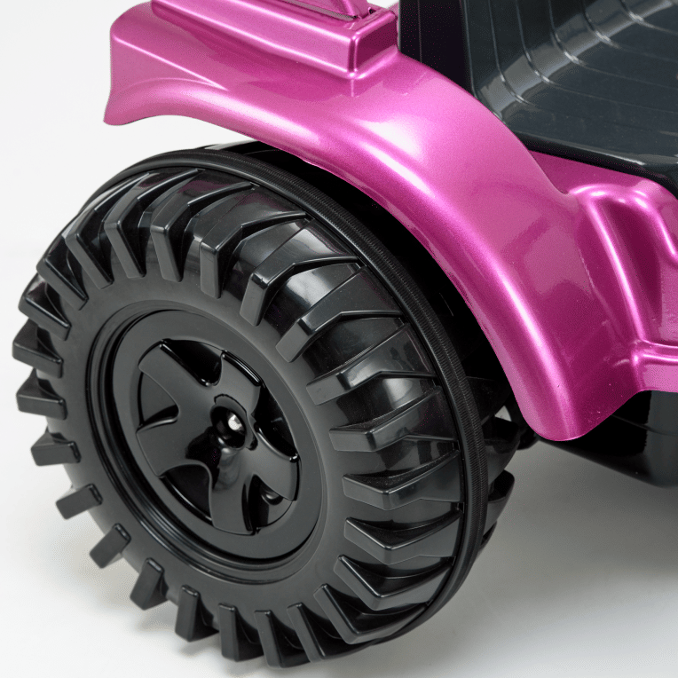 Trator Big Valtra Pink 12v com caçamba