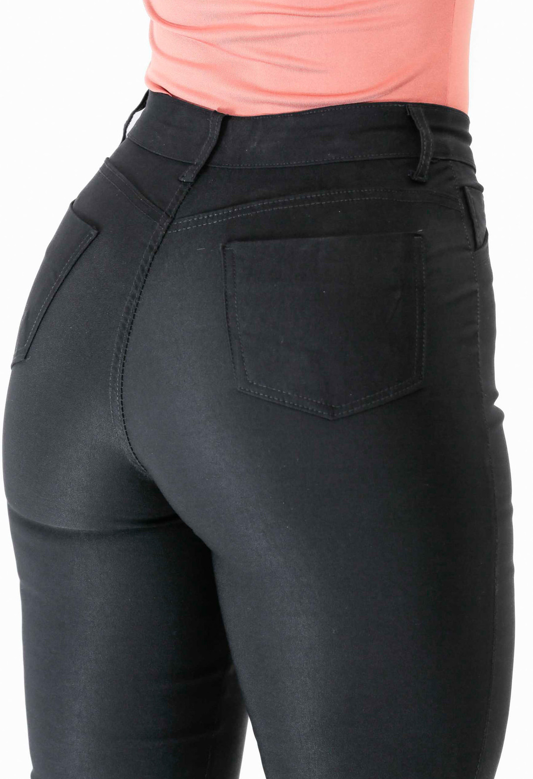 Calça Bengaline Cigarrete Feminina Modeladora Preta 25647