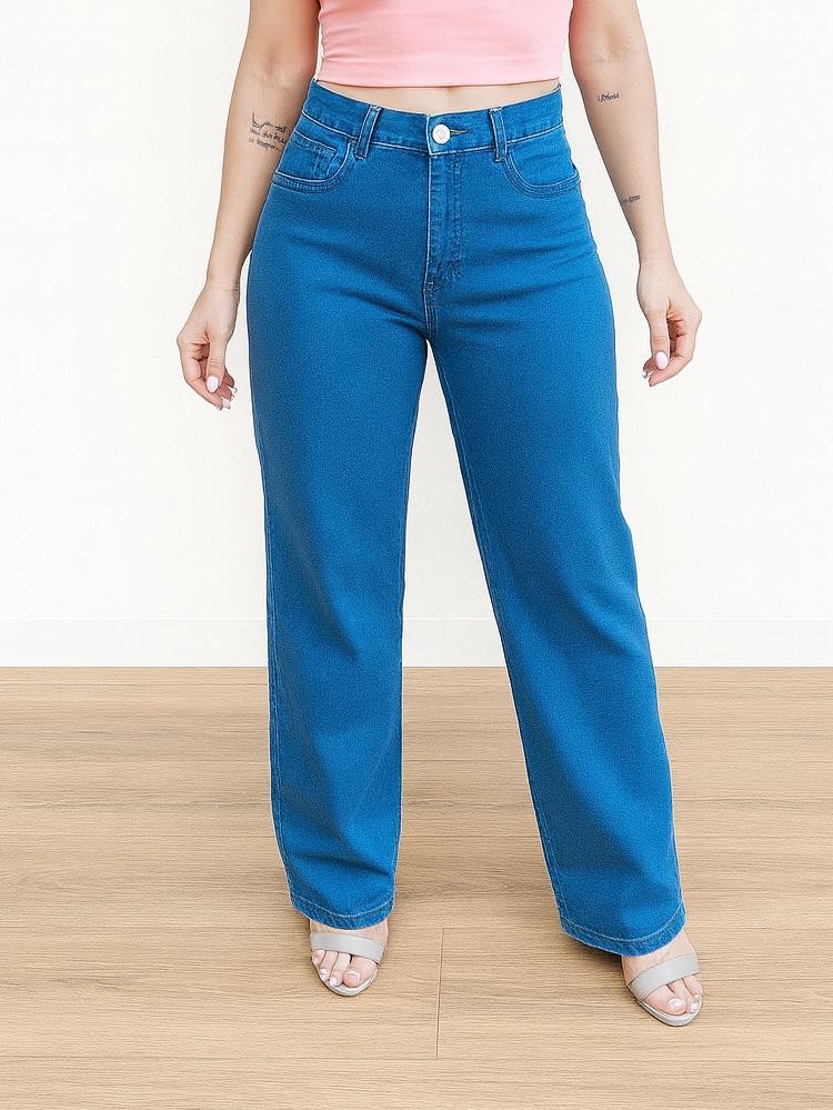 Calça Wide Leg 767 Jeans Feminina Calça Wide Leg 767 Jeans Feminina