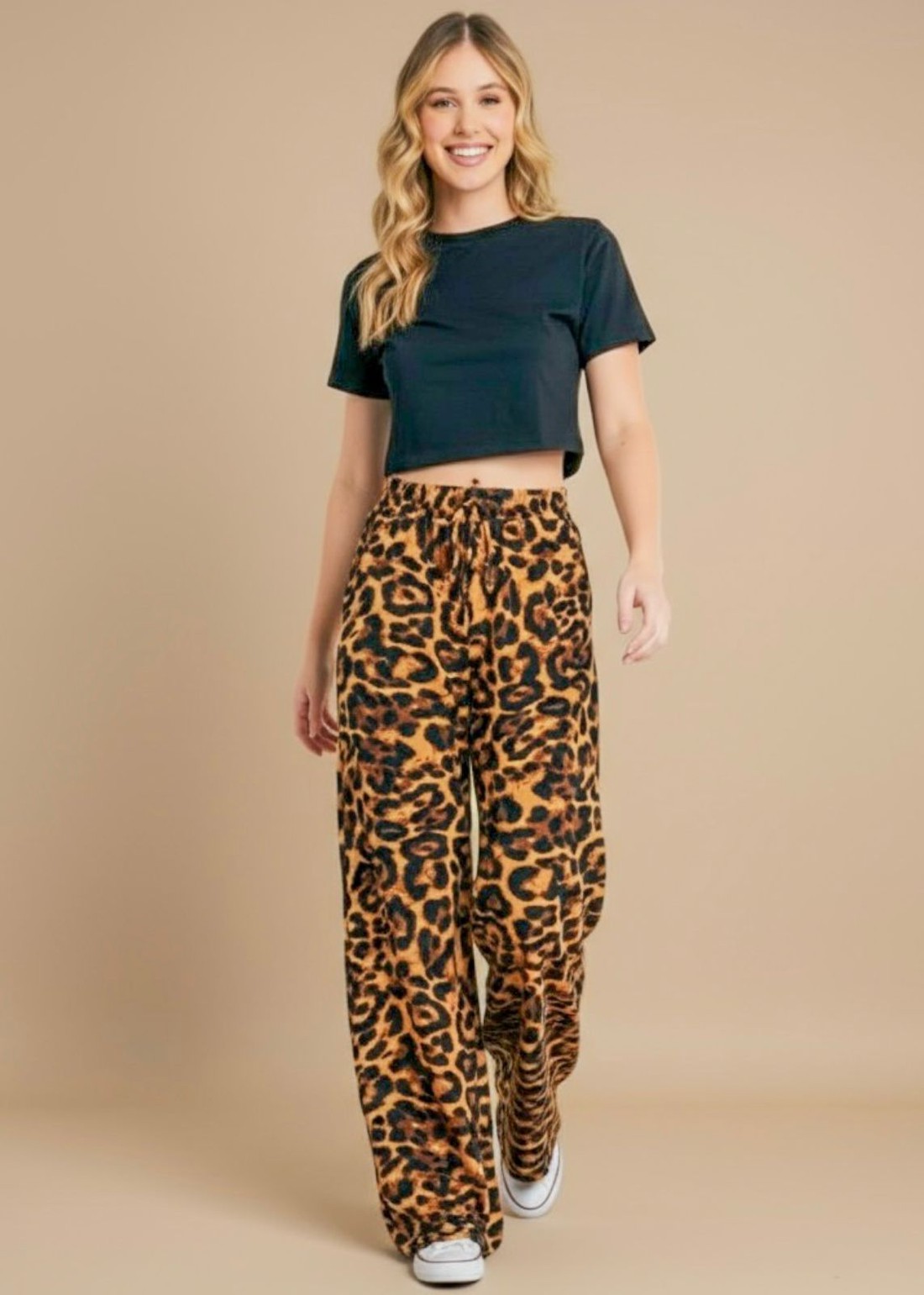 Calça Pantalona Animal Print 26122 Calça Pantalona Animal Print 26122