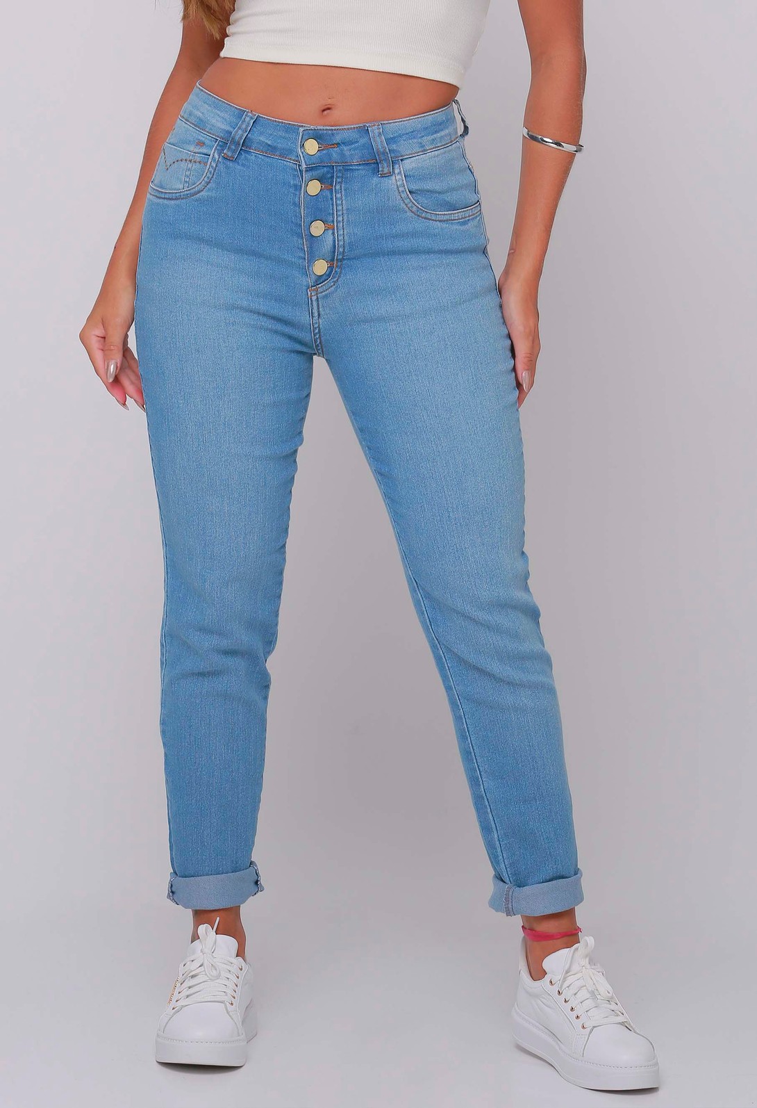 Calça Mom Feminina 24633 Calça Mom Feminina 24633