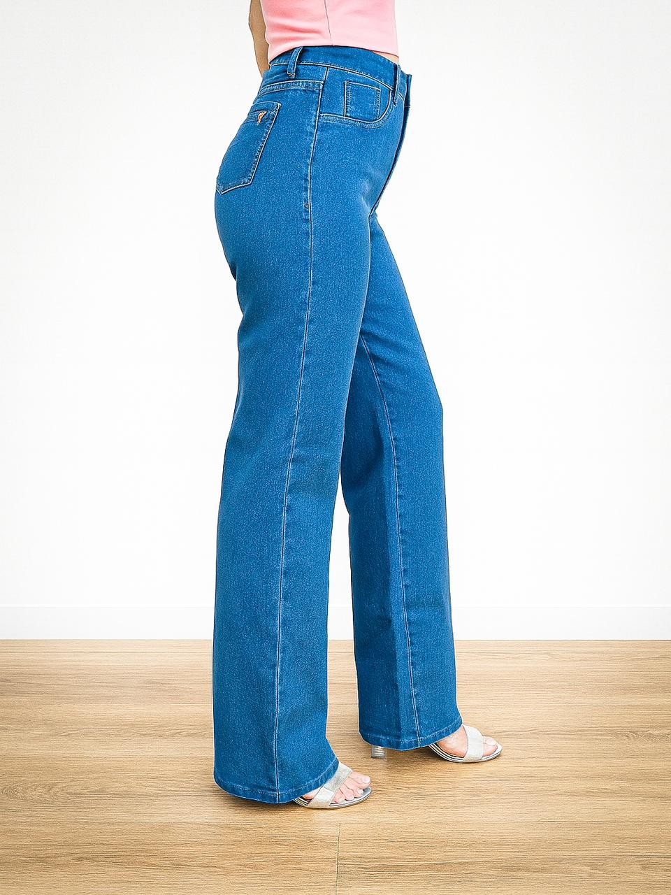 Calça Wide Leg 767 Jeans Feminina Calça Wide Leg 767 Jeans Feminina