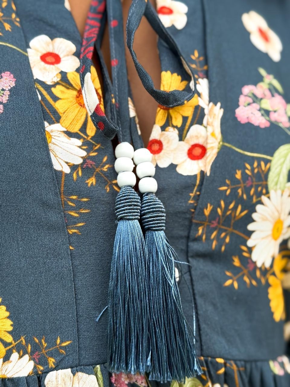 VESTIDO LONGO VISCOSE NOITE FLORIDA