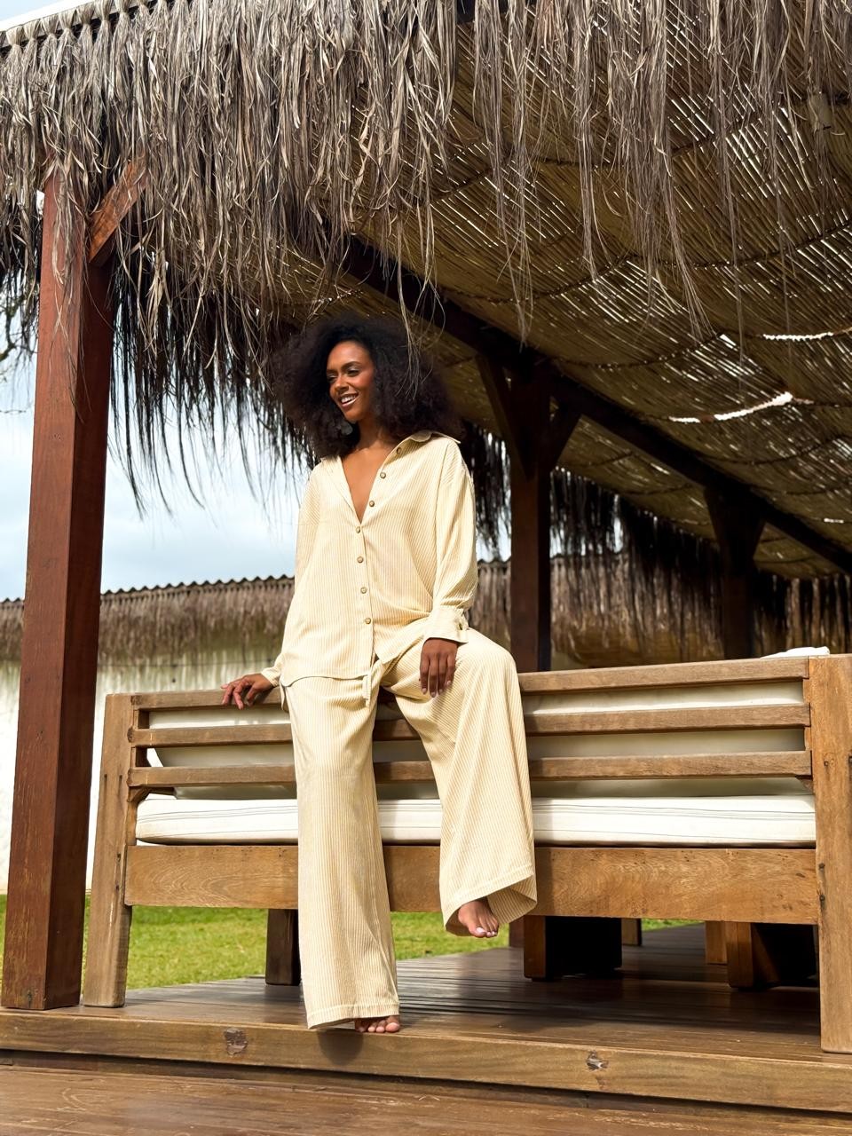 CAMISA LISTRADA VISCOSE HELENA CAMISA LISTRADA VISCOSE HELENA