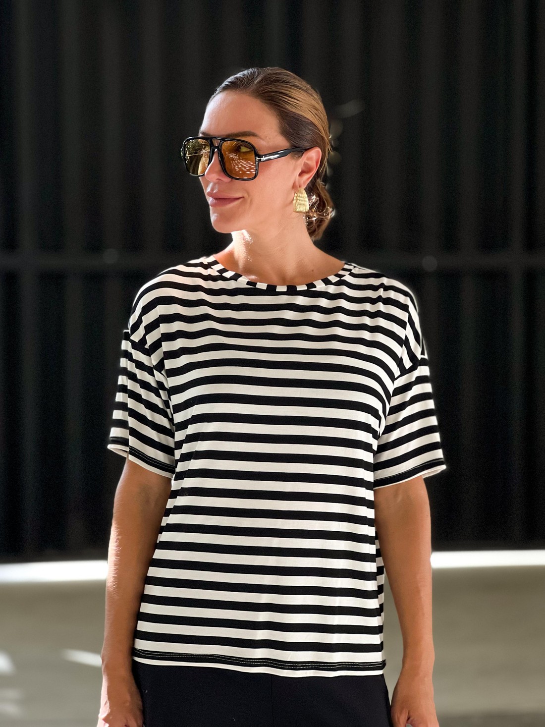 BLUSA AMPLA LISTRAS REPOUSO BLUSA AMPLA LISTRAS REPOUSO