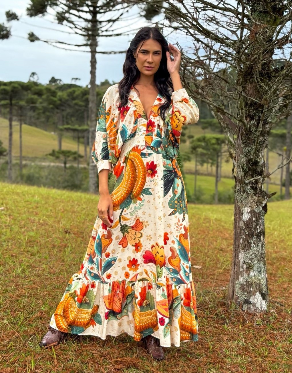 VESTIDO VISCOSE PRIMAVERA DE COR VESTIDO VISCOSE PRIMAVERA DE COR