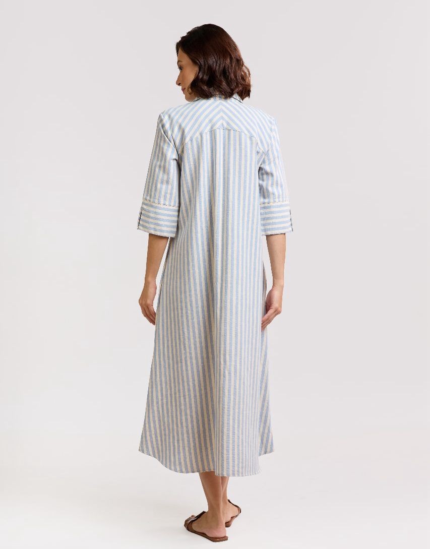 CHEMISE LISTRADA ALGODAO ZOE