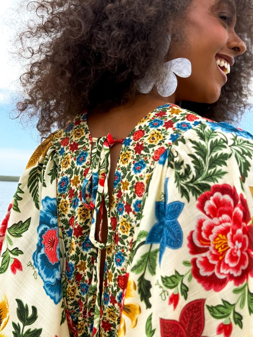 VESTIDO LONGO VISCOSE TAPETE DE CORES