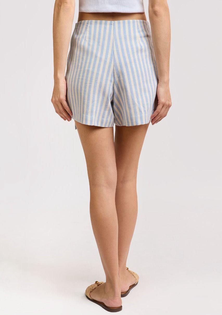 SHORTS SAIA LISTRADA ALGODAO ZOE SHORTS SAIA LISTRADA ALGODAO ZOE