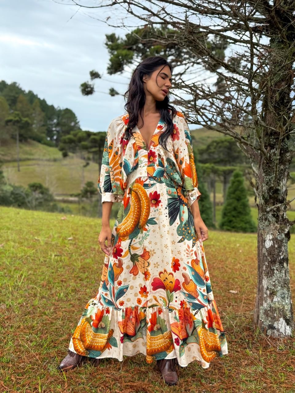 VESTIDO VISCOSE PRIMAVERA DE COR VESTIDO VISCOSE PRIMAVERA DE COR