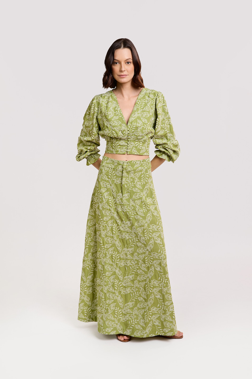 BLUSA BORDADA VISCOSE FLORA