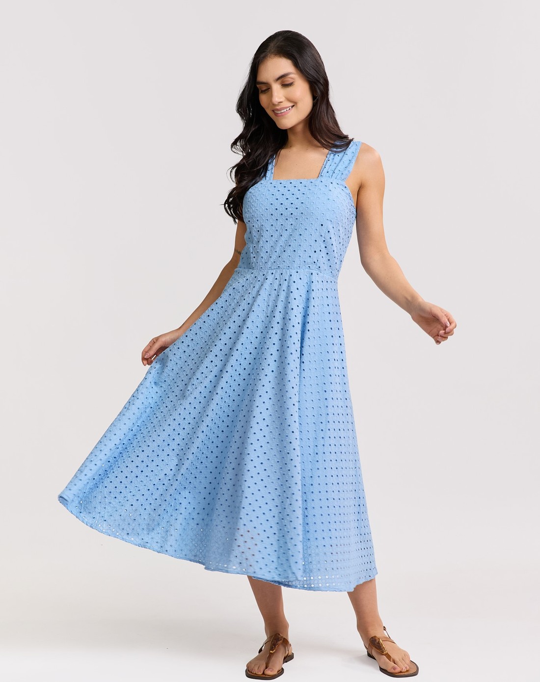 VESTIDO MIDI ALGODÃO AURORA