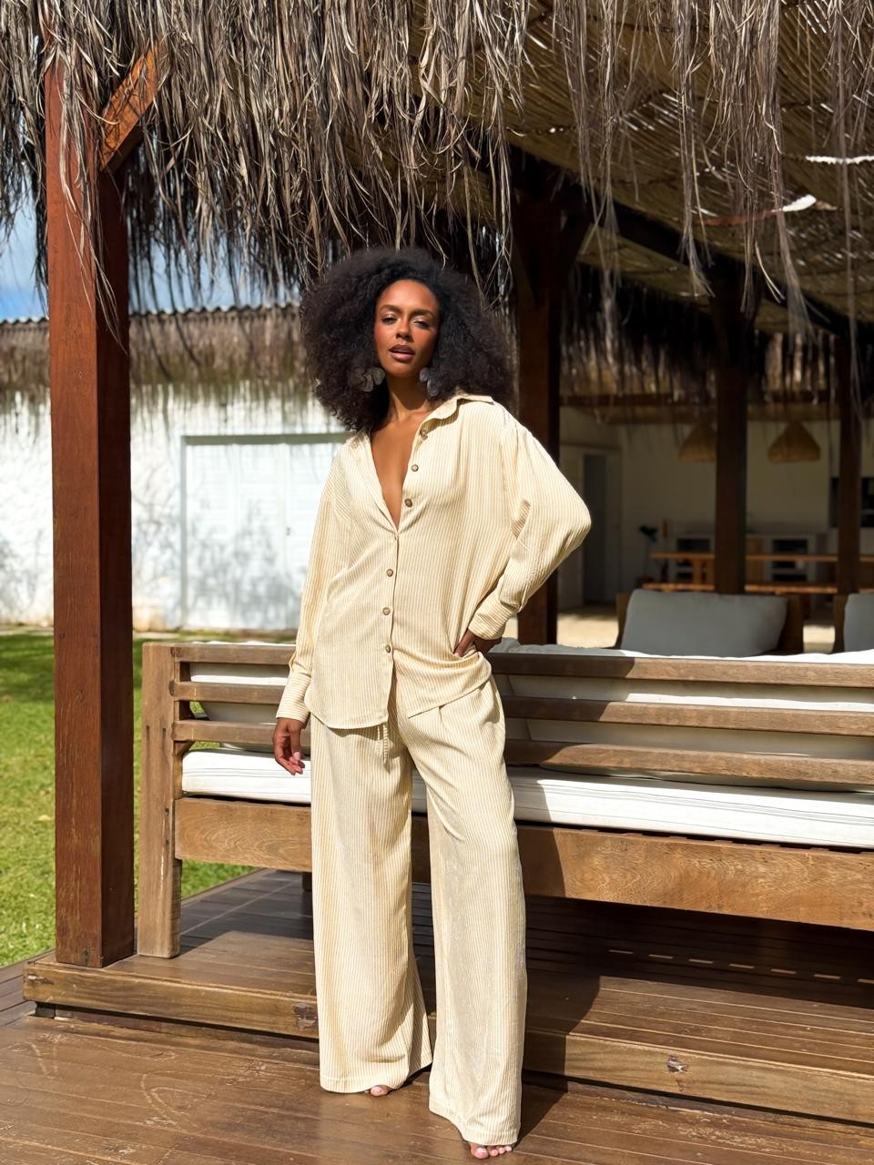 CAMISA LISTRADA VISCOSE HELENA CAMISA LISTRADA VISCOSE HELENA