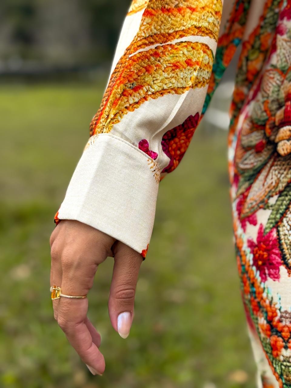 CHEMISE VISCOSE FLORA ILUMINADA  CHEMISE VISCOSE FLORA ILUMINADA