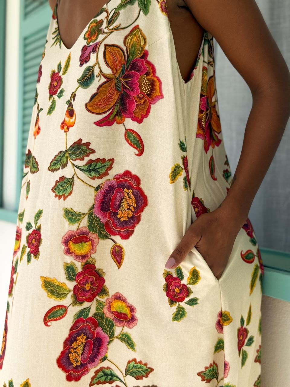 VESTIDO REGATA VISCOSE FLORAL GRACIOSO