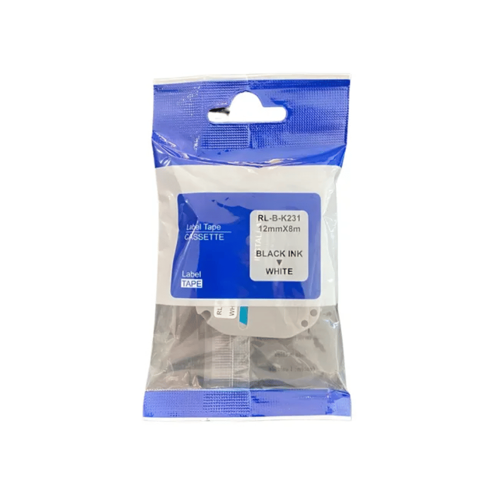 Fita Rotuladora RL-B-K231 12mm x 8m M-K231 – Tinta Preta Fita Rotuladora RL-B-K231 12mm x 8m M-K231 – Tinta Preta