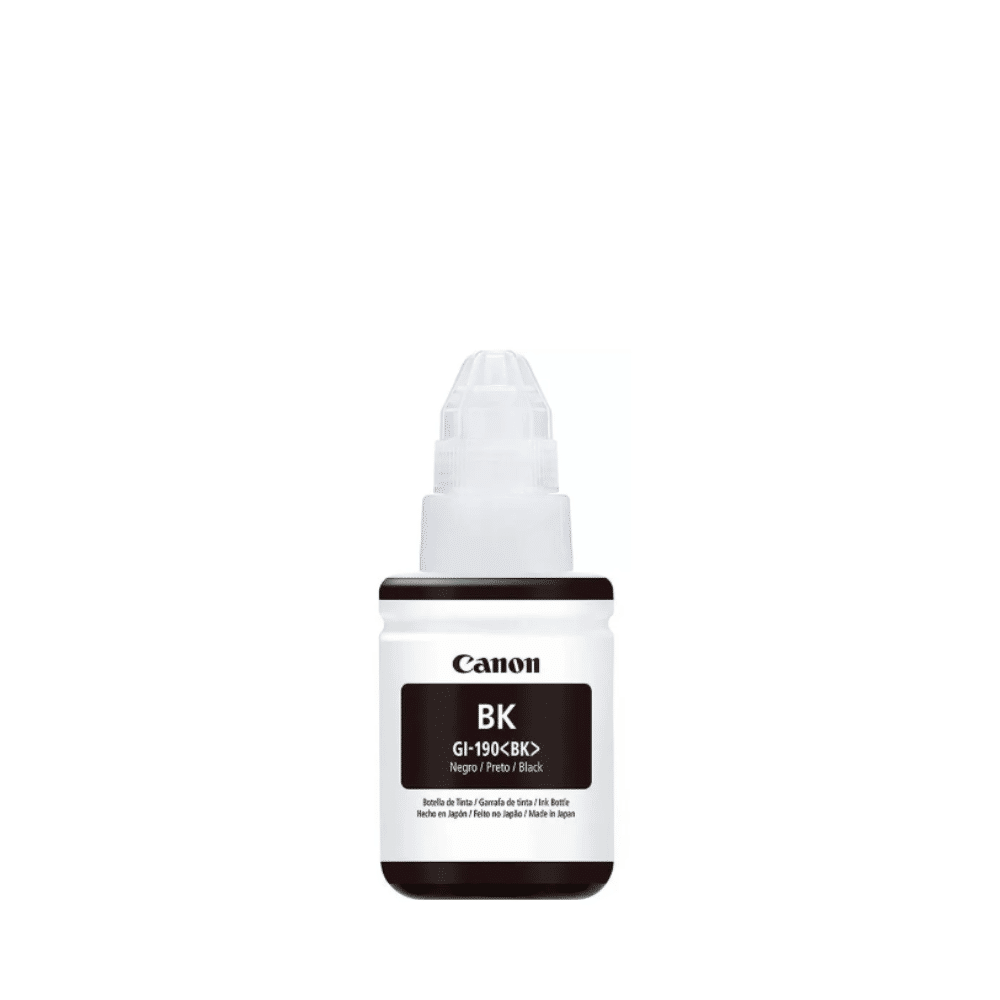 Tinta Canon GI-190K GI-190 GI190 Black Original para Pixma Maxx G1100 G2100 G3100 G3102 G4100 G3111 Refil de 135ml
