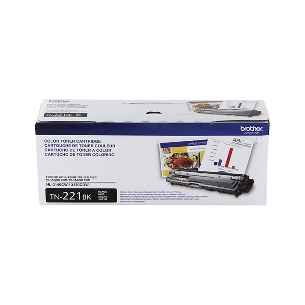 Toner Brother TN221BK TN221 Preto | HL3140CW | HL3170CDW MFC9130CW | MFC9330CDW | Original 2.5k Toner Brother TN221BK TN221 Preto | HL3140CW | HL3170CDW MFC9130CW | MFC9330CDW | Original 2.5k