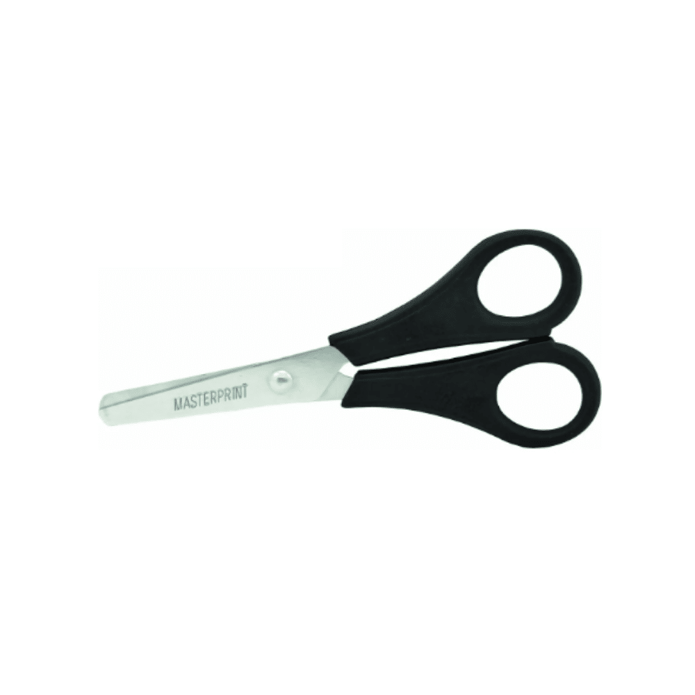 Tesoura Escolar Multiuso 13cm Lâmina de Aço Inox e Corpo Plástico Masterprint MP502