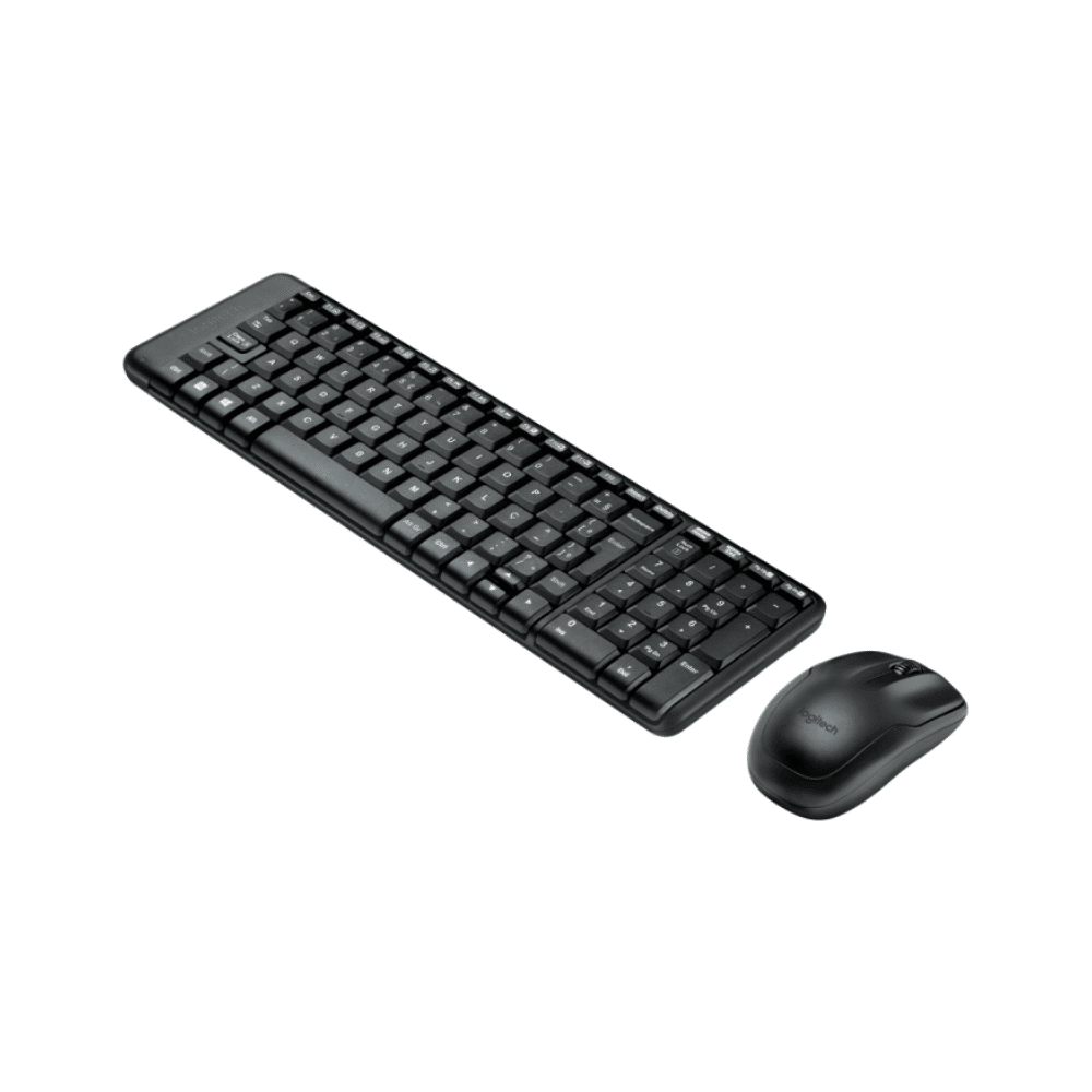 Combo Teclado e Mouse Sem Fio Logitech MK220 Design Minimalista ABNT2 Pilhas Inclusas 920-004431