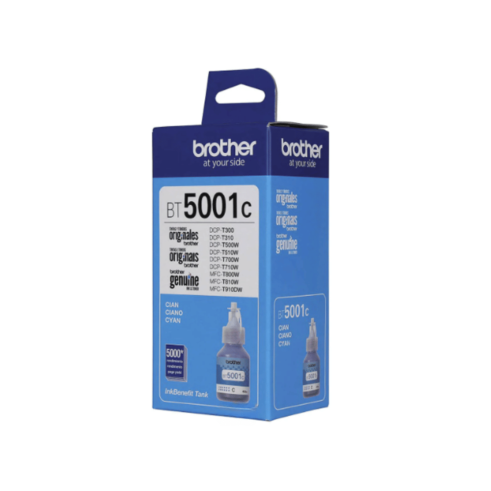 Tinta Brother BT-5001C BT5001C Original Ciano para InkTank HL-T4000DW DCP-T220 DCP-T420W DCP-T720DW Refil 48,8ml Tinta Brother BT-5001C BT5001C Original Ciano para InkTank HL-T4000DW DCP-T220 DCP-T420W DCP-T720DW Refil 48,8ml