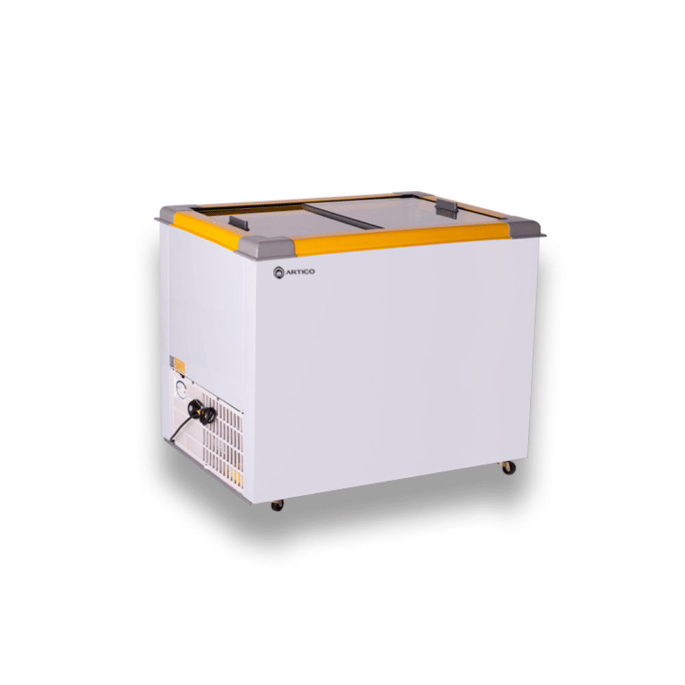CONGELADOR EXPOSITOR 310 LITROS ECO 250 AMARELO CONGELADOR EXPOSITOR 310 LITROS ECO 250 AMARELO
