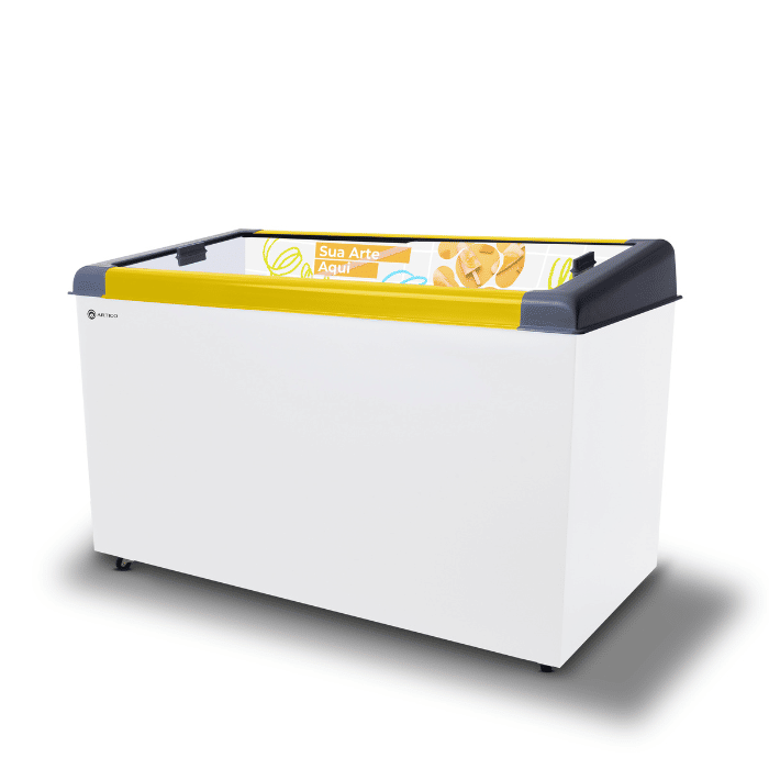 CONGELADOR EXPOSITOR 460 LITROS NEW SLIM 450 BIVOLT AMARELO CONGELADOR EXPOSITOR 460 LITROS NEW SLIM 450 BIVOLT AMARELO