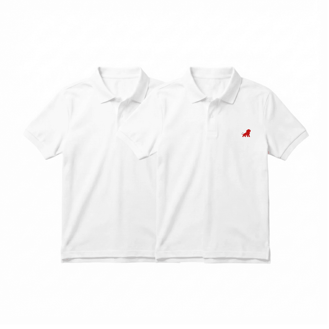 KIT 2 CAMISAS POLO BRANCAS FORTALEZA