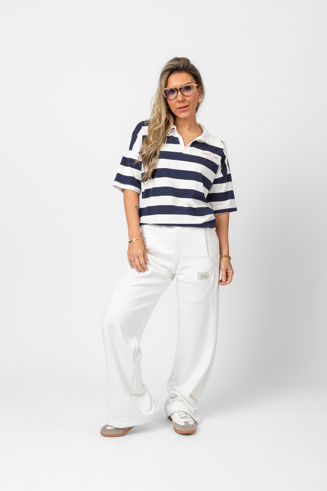 BLUSA POLO LISTRADA GOD IS GOOD BLUSA POLO LISTRADA GOD IS GOOD