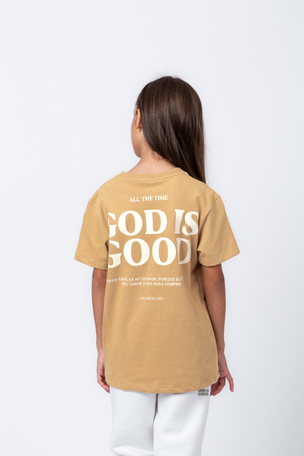 CAMISETA INFANTIL ALL THE TIME BEGE CAMISETA INFANTIL ALL THE TIME BEGE