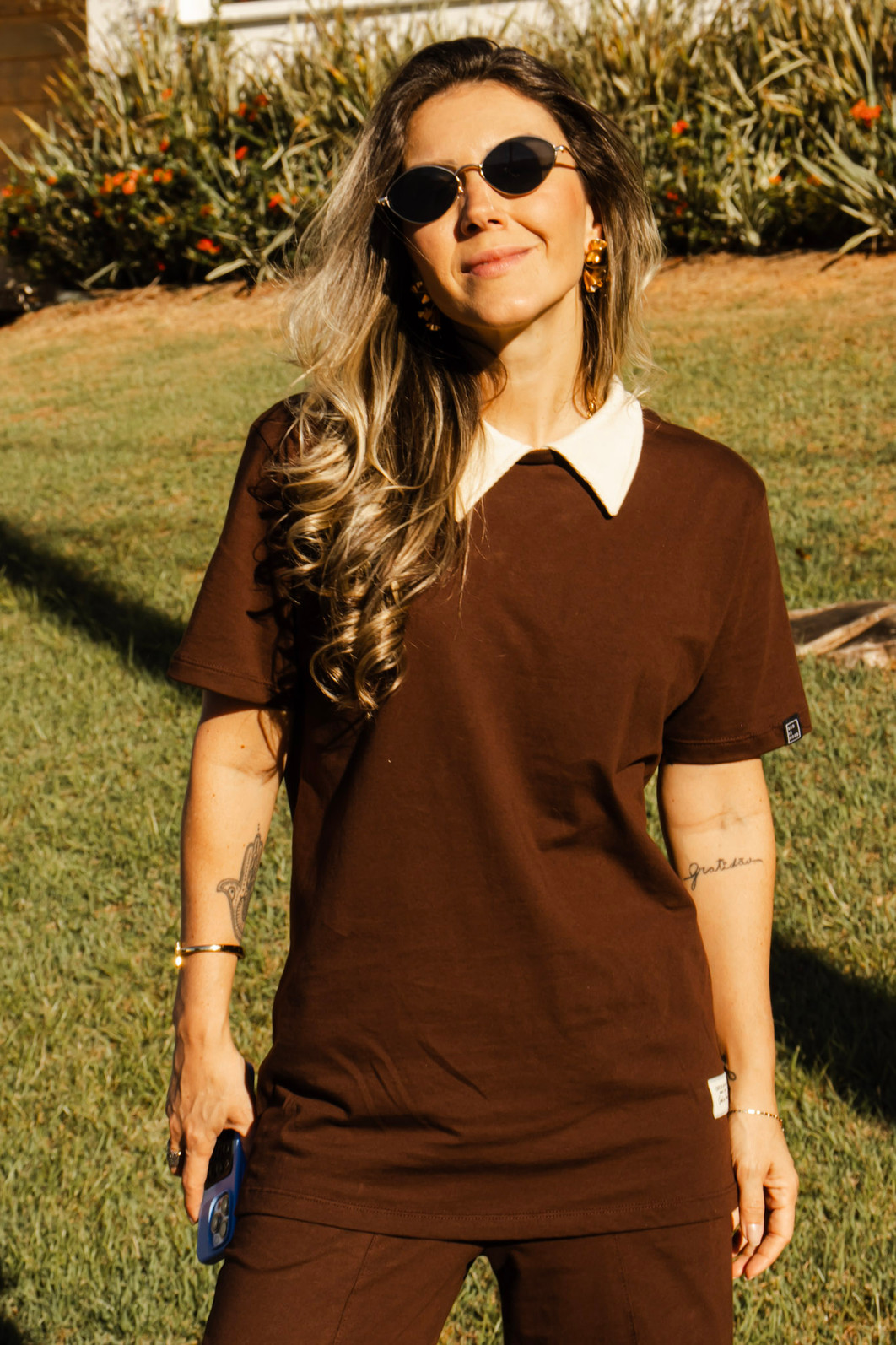 T-SHIRT OVERSIZED COM GOLA NOVA VIDA T-SHIRT OVERSIZED COM GOLA NOVA VIDA