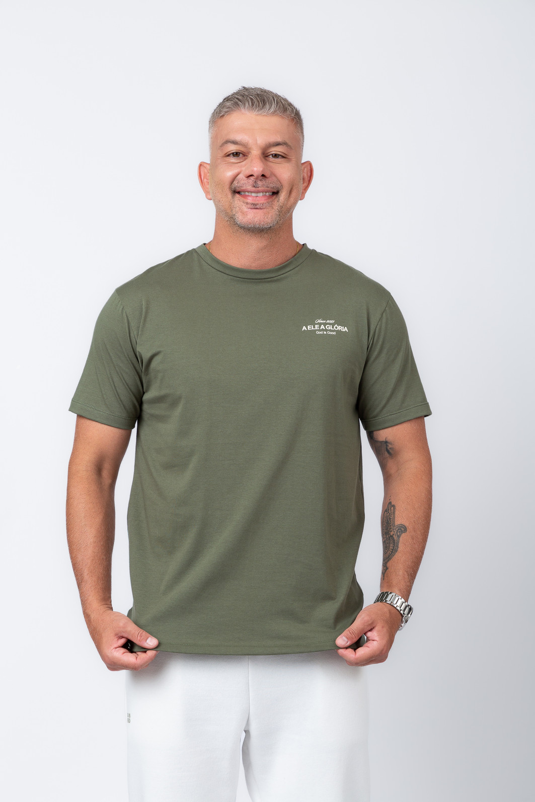 CAMISETA A ELE A GLORIA VERDE