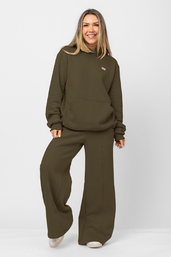 CASACO MOLETOM OVERSIZED ALL THE TIME VERDE CASACO MOLETOM OVERSIZED ALL THE TIME VERDE