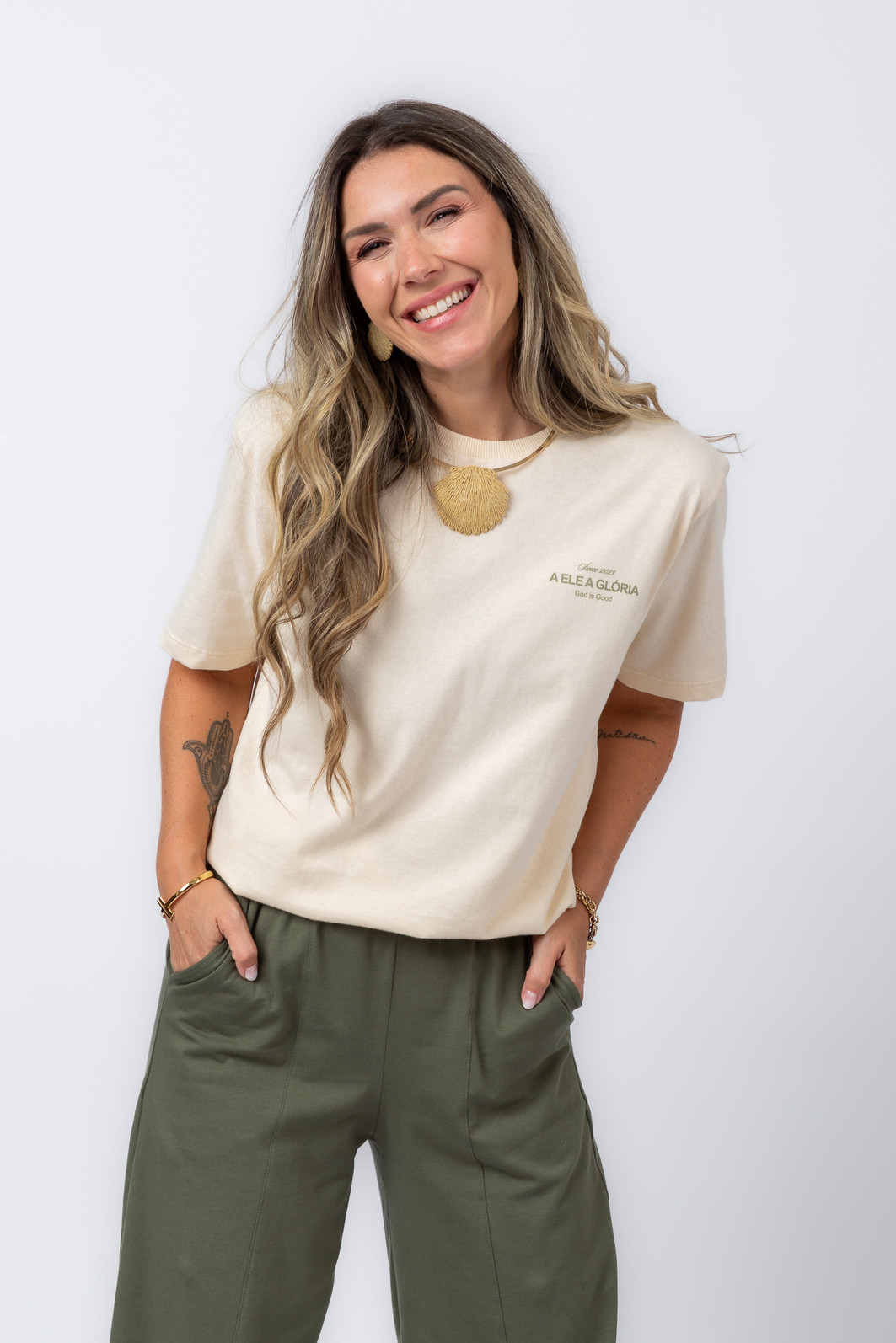 T-SHIRT OVERSIZED A ELE A GLORIA