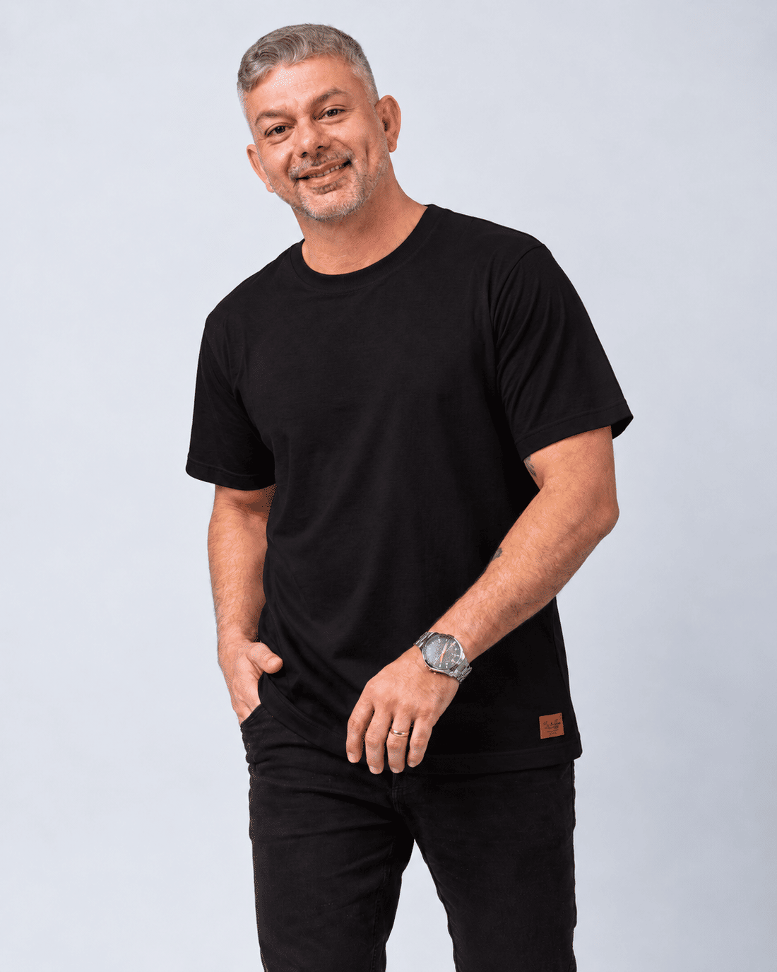 CAMISETA MASCULINA OVERSIZED O REI PRETA
