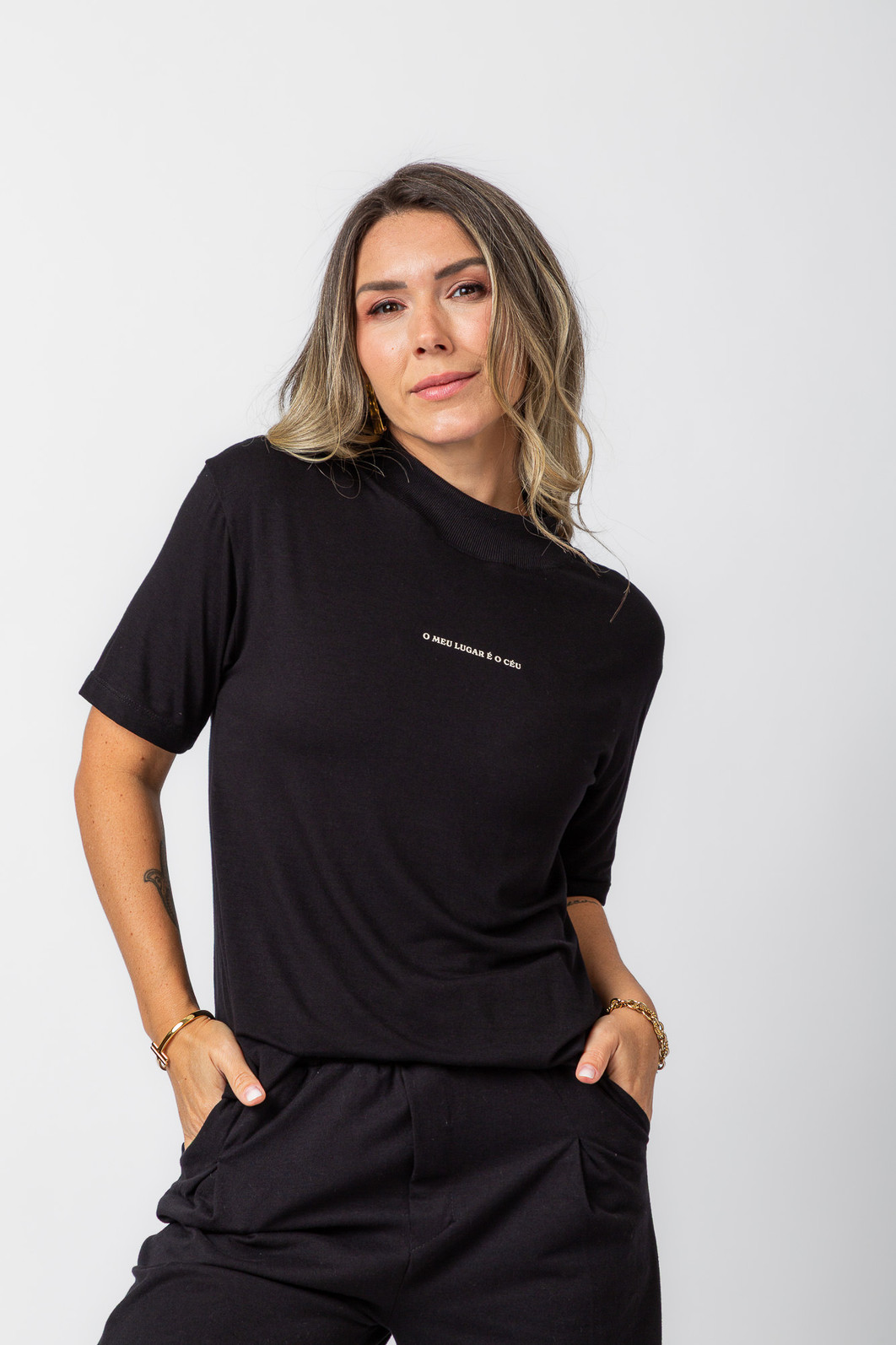 TRIO PROPÓSITO PRETO - KIMONO + CALÇA + BLUSA ECLESIASTE TRIO PROPÓSITO PRETO - KIMONO + CALÇA + BLUSA ECLESIASTE