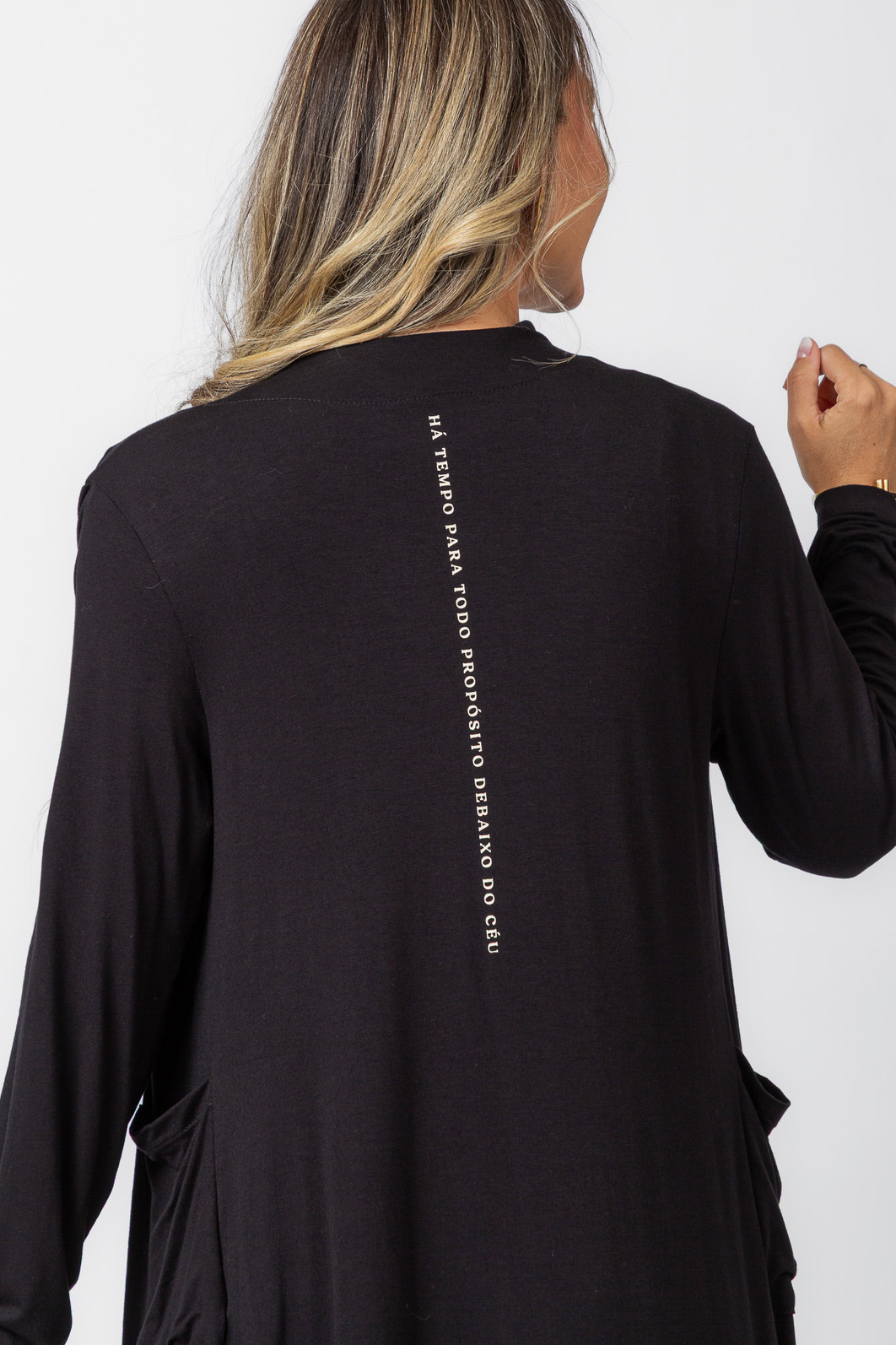 TRIO PROPÓSITO PRETO - KIMONO + CALÇA + BLUSA ECLESIASTE TRIO PROPÓSITO PRETO - KIMONO + CALÇA + BLUSA ECLESIASTE