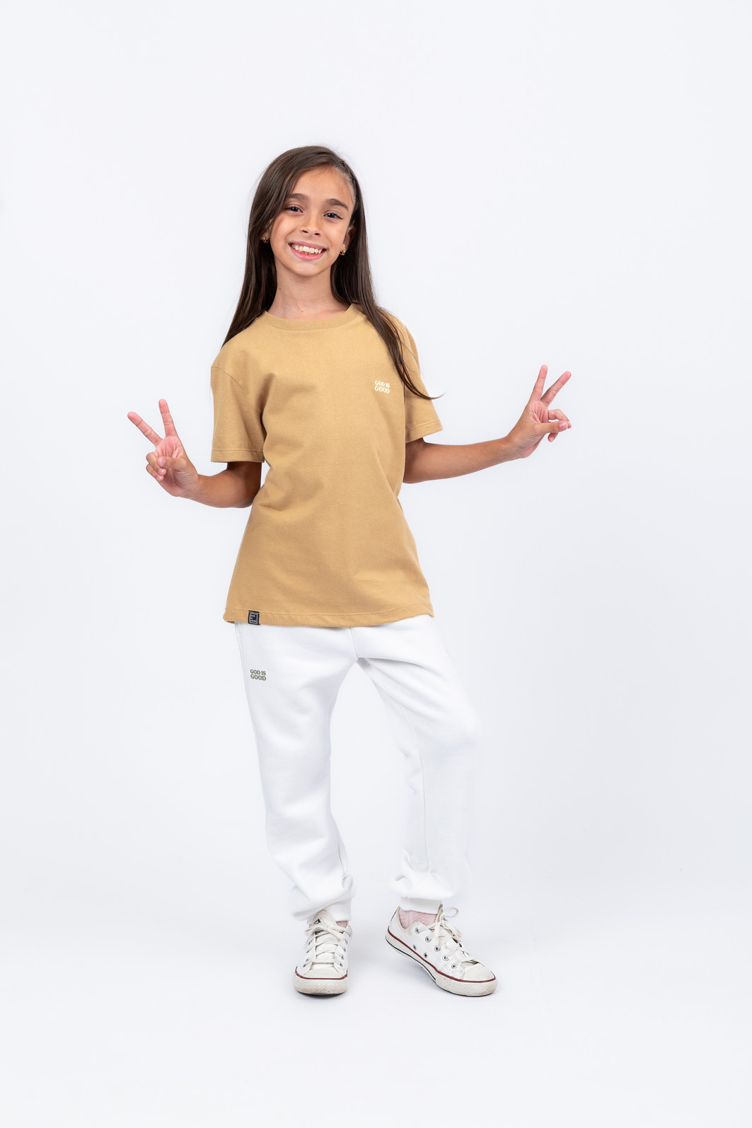 CAMISETA INFANTIL ALL THE TIME BEGE CAMISETA INFANTIL ALL THE TIME BEGE