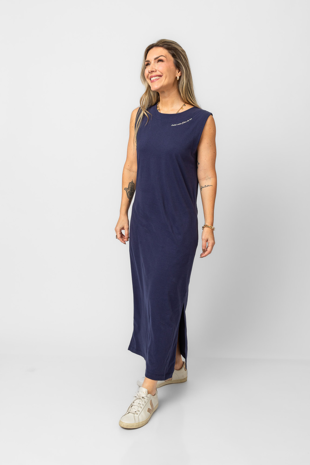 VESTIDO FILHOS DA LUZ MARINHO VESTIDO FILHOS DA LUZ MARINHO