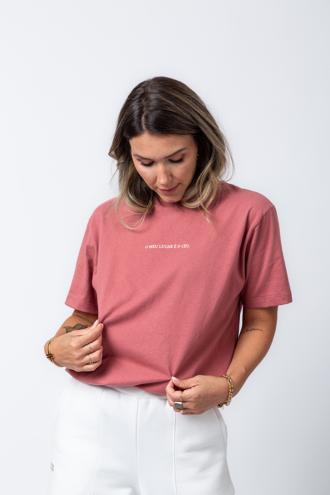 T-SHIRT OVERSIZED MEU LUGAR É O CÉU