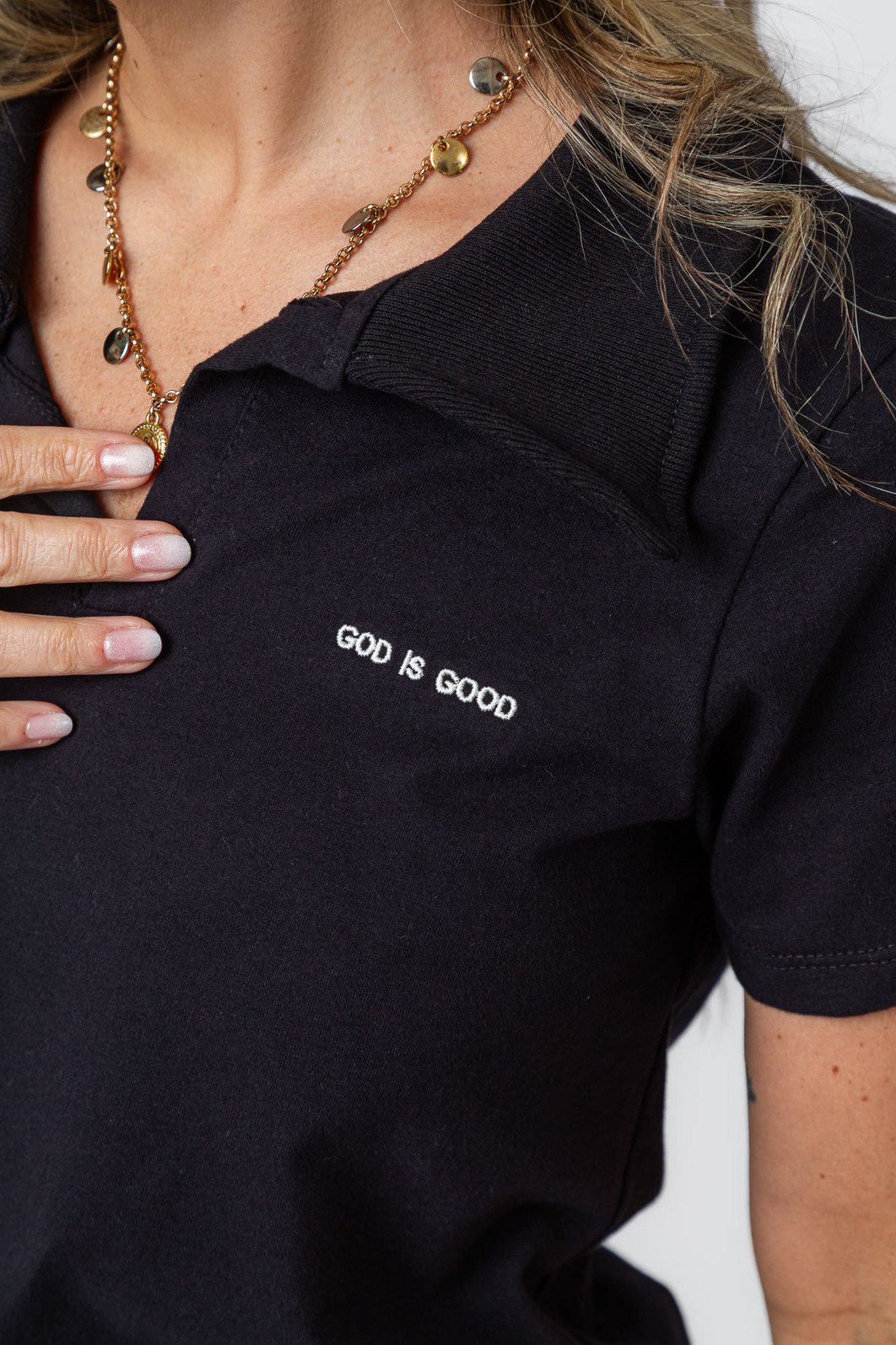 BLUSA POLO CLASSIC GOOD PRETA BLUSA POLO CLASSIC GOOD PRETA