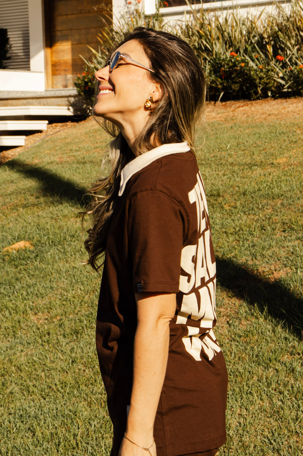 T-SHIRT OVERSIZED COM GOLA NOVA VIDA T-SHIRT OVERSIZED COM GOLA NOVA VIDA