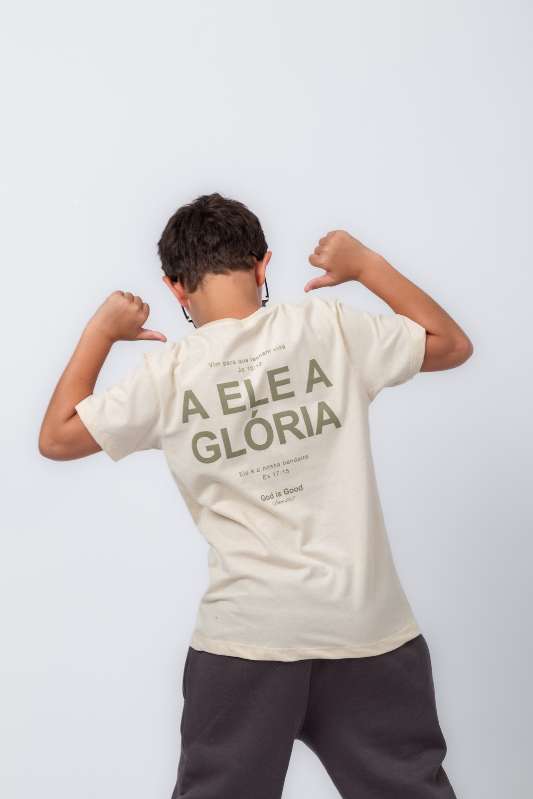 CAMISETA INFANTIL A ELE A GLORIA OFF CAMISETA INFANTIL A ELE A GLORIA OFF