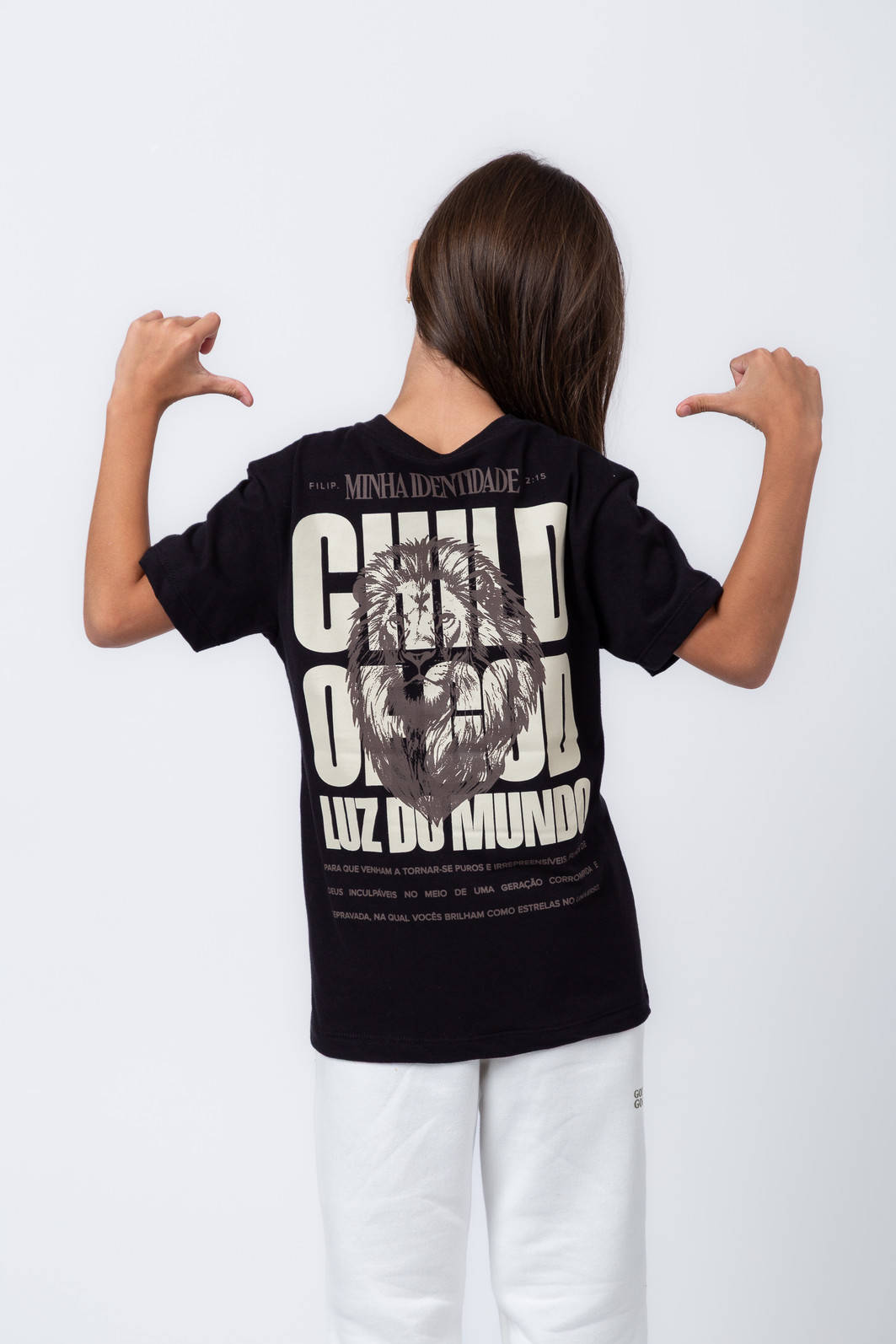 CAMISETA INFANTIL MINHA IDENTIDADE PRETO CAMISETA INFANTIL MINHA IDENTIDADE PRETO
