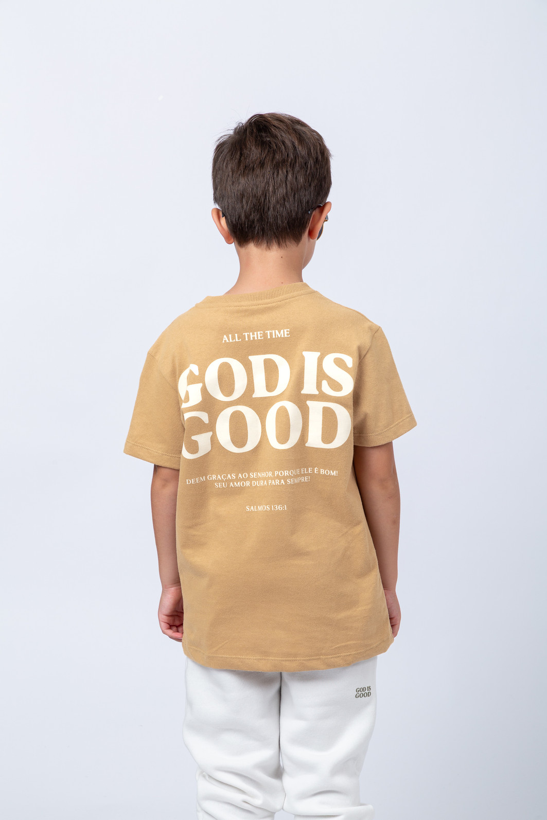 CAMISETA INFANTIL ALL THE TIME BEGE CAMISETA INFANTIL ALL THE TIME BEGE