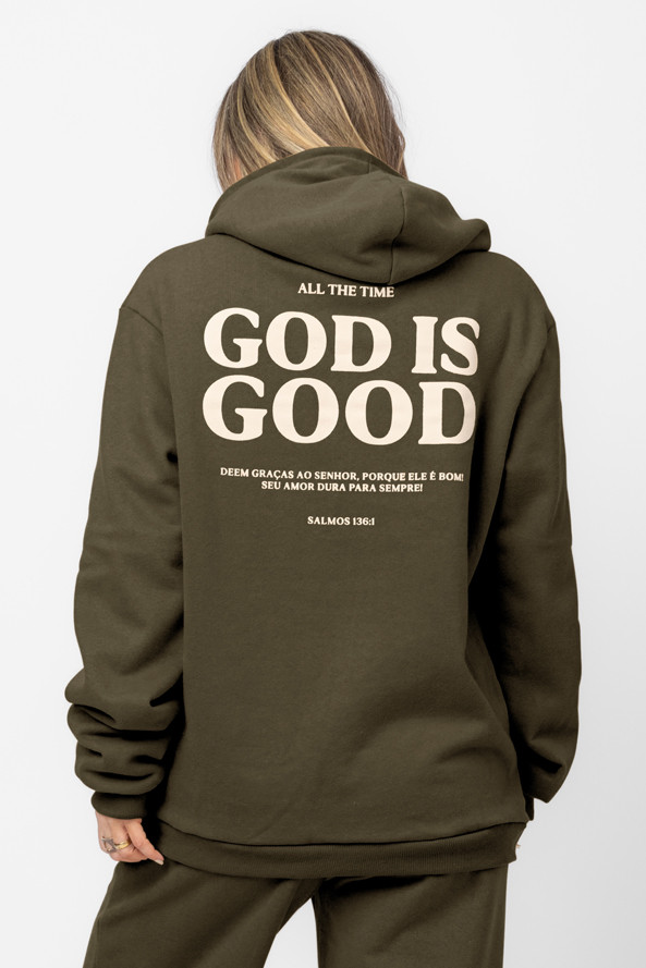 CASACO MOLETOM OVERSIZED ALL THE TIME VERDE CASACO MOLETOM OVERSIZED ALL THE TIME VERDE