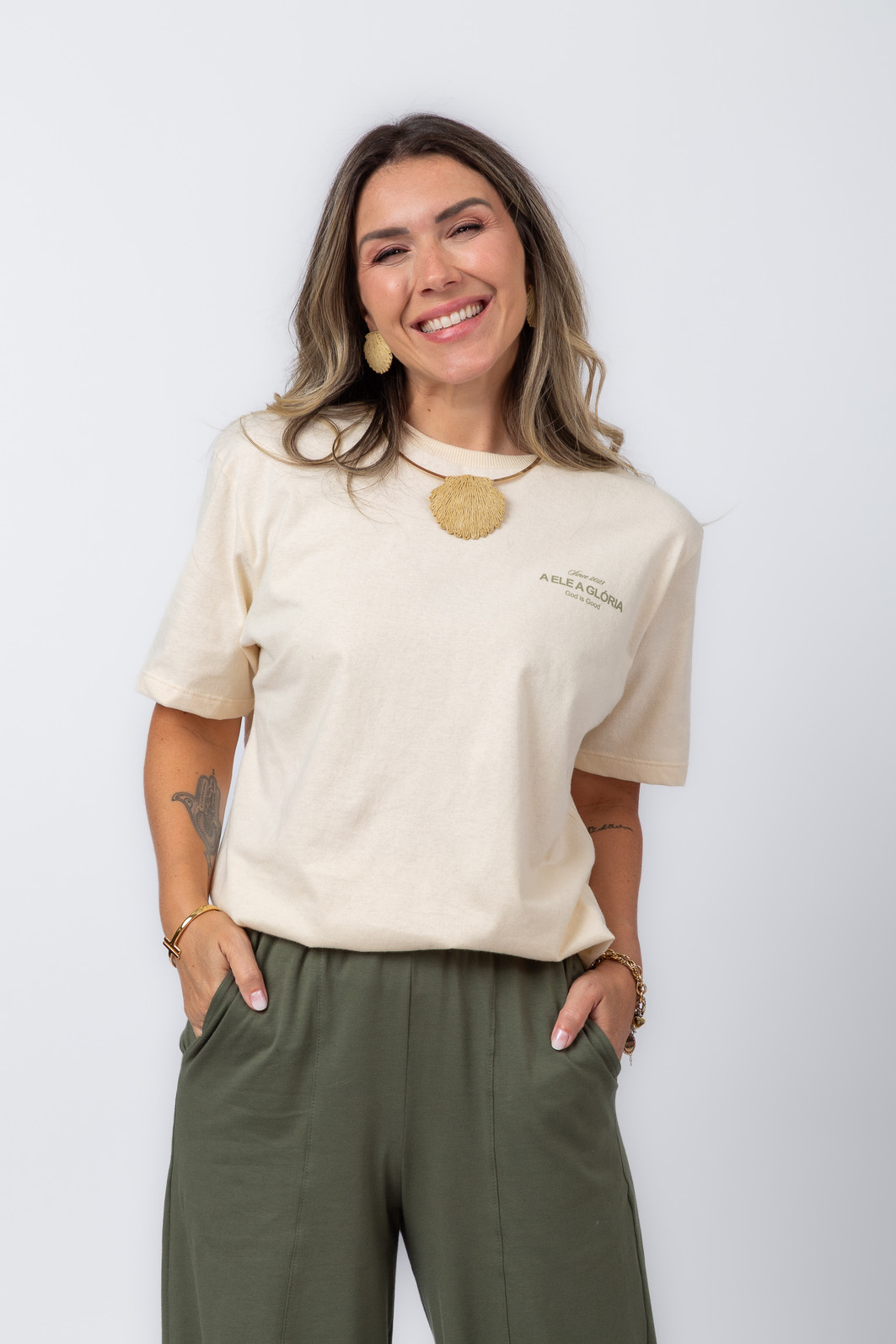 T-SHIRT OVERSIZED A ELE A GLORIA