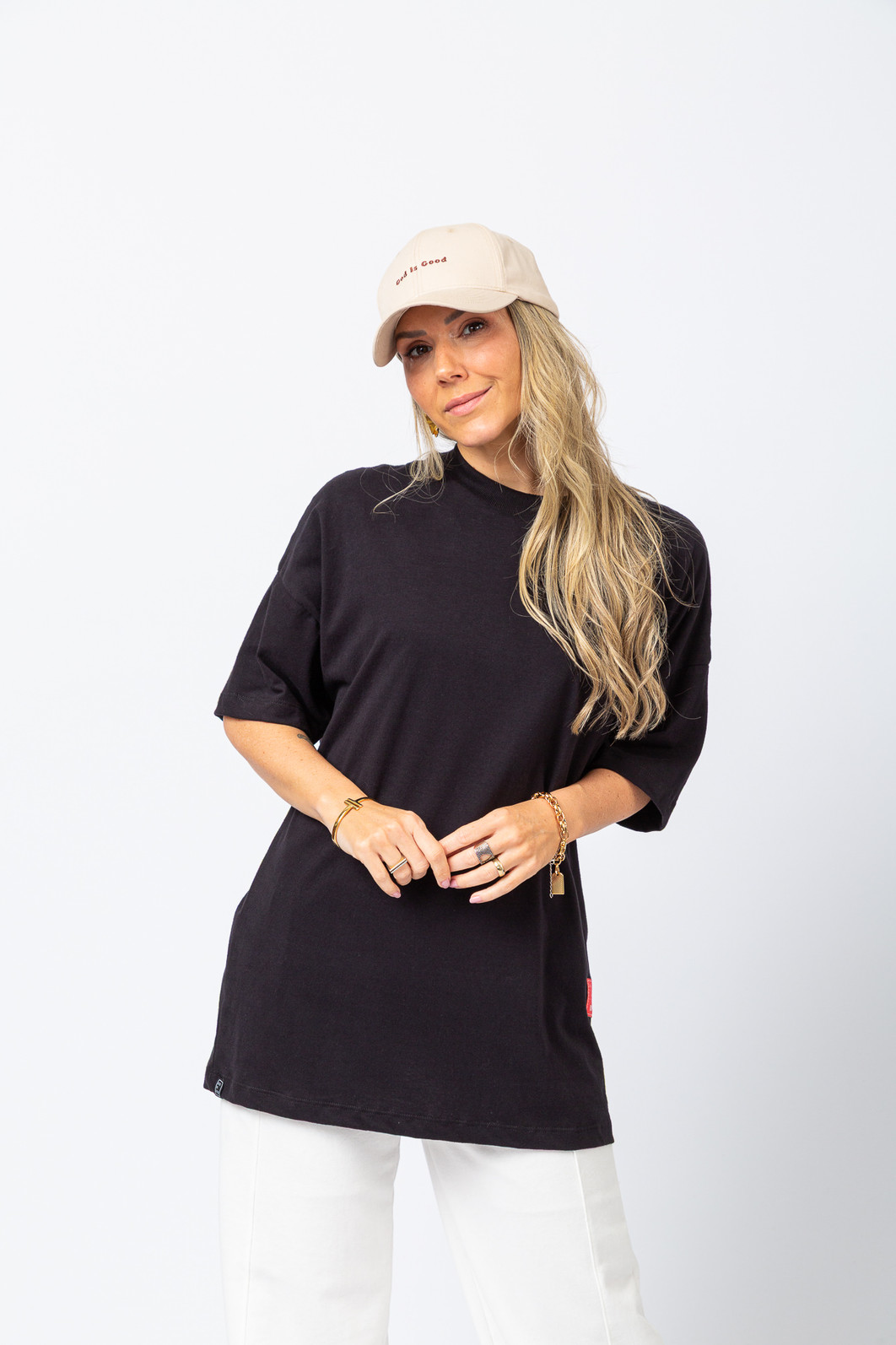 T-SHIRT MAXI OVERSIZED JESUS SALVOU A MINHA VIDA